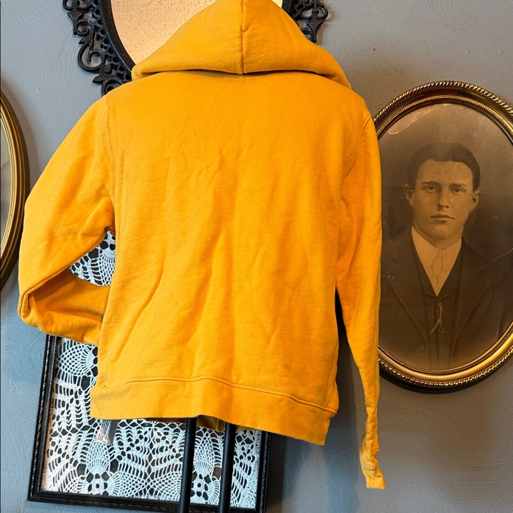 Disney Women's mustard Yellow Hoodie with Mickey Mouse - Picture 3 of 4